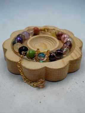 Handmade wirewrapped Multicolor  Bracelet